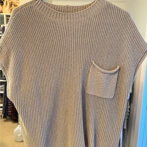 FP Movement by Free People Beige Crew Neck Sweater never worn